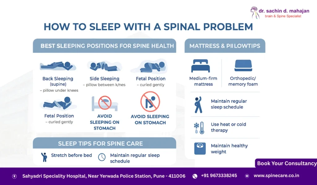 How to Sleep with a Spinal Problem: Best Sleeping Positions and Tips for Pain Relief