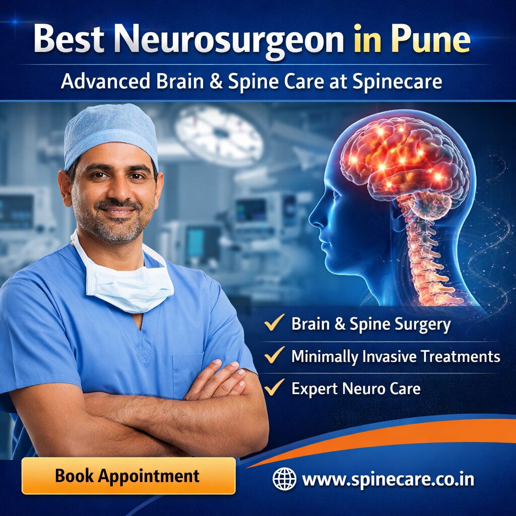 Best Neurosurgeon in Pune providing advanced brain and spine care at Spinecare with expert neurosurgical treatment.